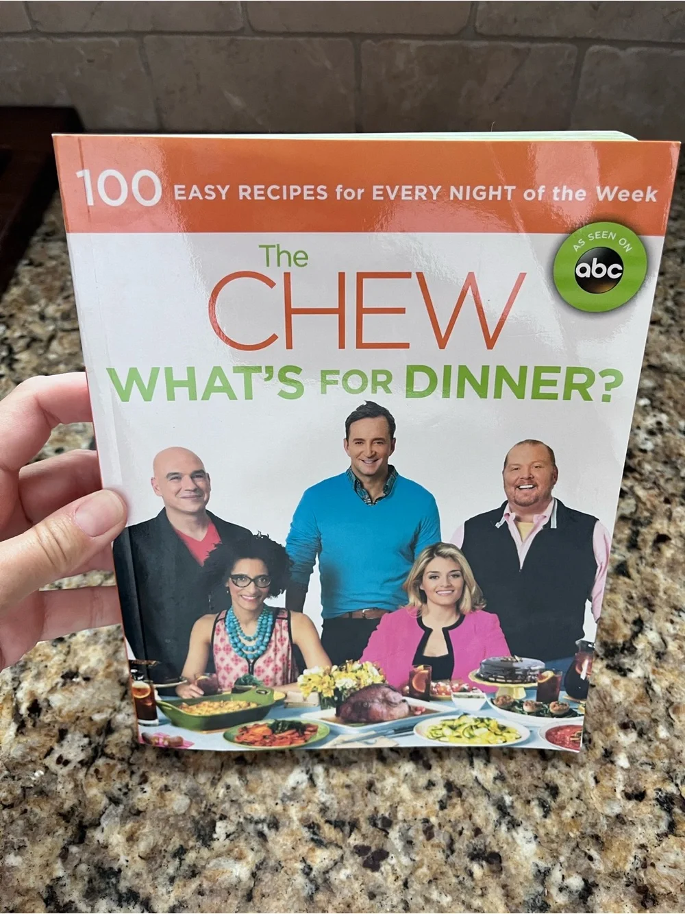The Chew What's for Dinner? Cookbook - White & Orange Cover